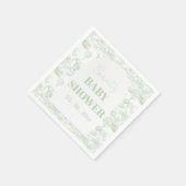 グリーンサファリトワールDジュウジャングルテーマベビーシャワー スタンダードカクテルナプキン (角)