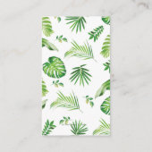 グリーンサファリフォレストジャングル動物の本ベビー エンクロージャーカード (裏面)