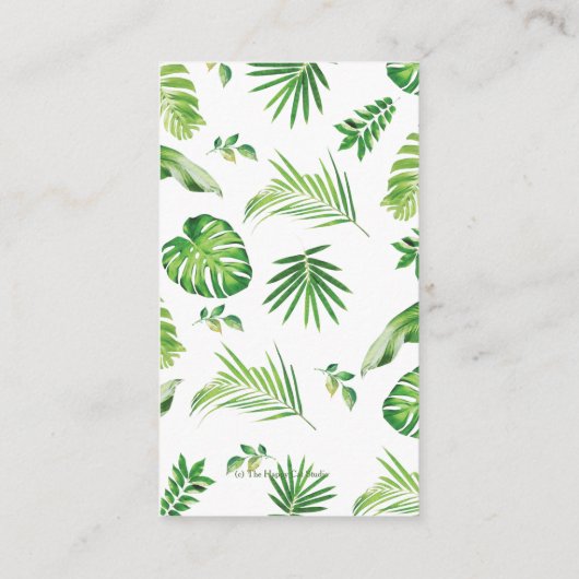 グリーンサファリフォレストジャングル動物の本ベビー エンクロージャーカード (裏面)