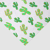 グリーンサボタスパターンデザートボタニカルテーマ 薄葉紙 (詳細)