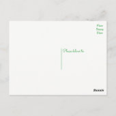 グリーンサボテン南西部結婚に感謝 ポストカード (裏面)