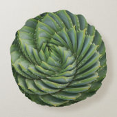 グリーンサボテン春花 ラウンドクッション (裏面)