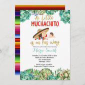 グリーンサボフィエスタベビームチャチョベビーシャワー 招待状 (正面/裏面)