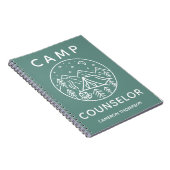グリーンサマーパーソナライズされたキャンプカウンセラー ノートブック (右側)
