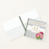 グリーンサムガーデナージャーナルピンク金ゴールドバラ ノートブック (内部)
