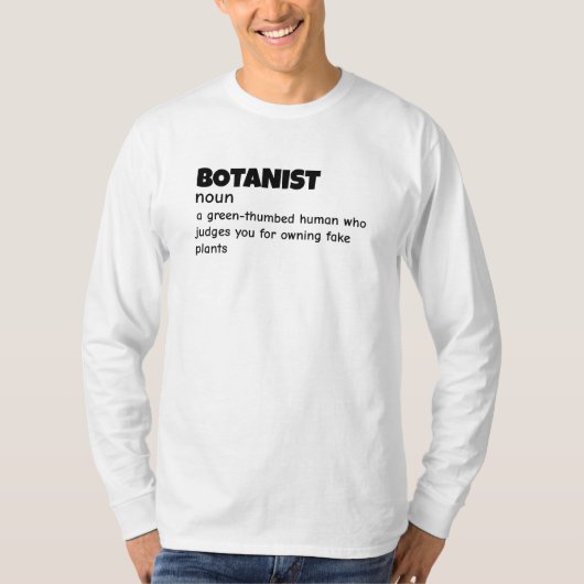 グリーンサム科学者定義 Tシャツ (正面)