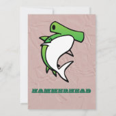 グリーンサメ&バラリース1st誕生日 招待状 (裏面)