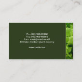 グリーンサラダの名刺 名刺 (裏面)