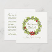 グリーンサラダ 招待状 (正面/裏面)