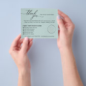 グリーンサンキュー洗浄のヒントの気に指示 チラシ (手)