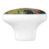 グリーンサングラスの女性 セラミックノブ (側面)