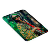 グリーンサングラスの女性 マグネット (右側)