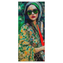 グリーンサングラスの女性