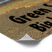 グリーンサンズビーチビッグアイランドハワイのポスター ポスター (角)