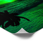 グリーンサンセット海名勝 ポスター (角)