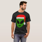 グリーンサンタエイリアン絵文字 Tシャツ (正面フル)
