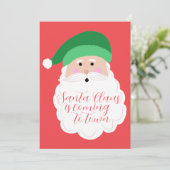 グリーンサンタクリスマスフォトカード シーズンカード (スタンド正面)