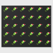 グリーンサンタクロース火星聖降誕祭ラッピング紙 ラッピングペーパー (フラット)