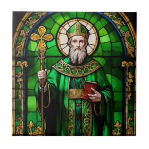 グリーンサンパトリックSt patricks dayステンドグラス タイル
