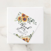 グリーンサンフラワーズカボチャ秋ブライダルシャワー フェイバータグ (インサイチュ)