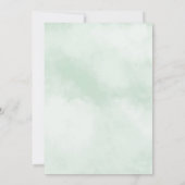 グリーンサンフラワーバタフライプリンセスキンセアニラ 招待状 (裏面)