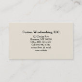 グリーンサーキュラーソーQRコード木工職人 名刺 (裏面)