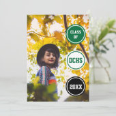 グリーンサークル写真卒業 招待状 (スタンド正面)