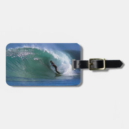 グリーンサーフィンウェーブニュージーランド ラゲッジタグ