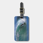 グリーンサーフィンウェーブニュージーランド ラゲッジタグ (正面縦)