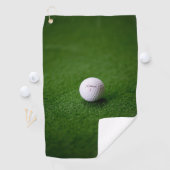 グリーンサーフェス上のゴルフボールGolf Towels ゴルフタオル (インサイチュ)