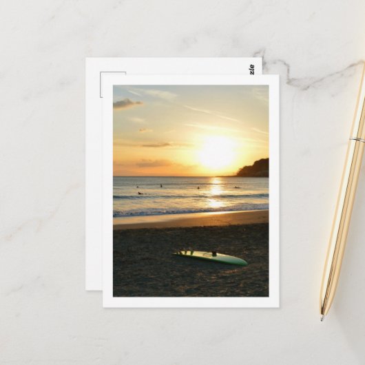 グリーンサーフボード：日本 ポストカード (正面/裏面インサイチュ)