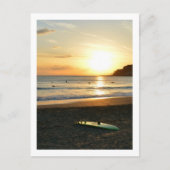 グリーンサーフボード：日本 ポストカード (正面)