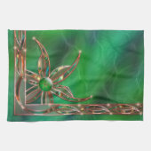 グリーンザグラスタッチンタオル キッチンタオル (横)