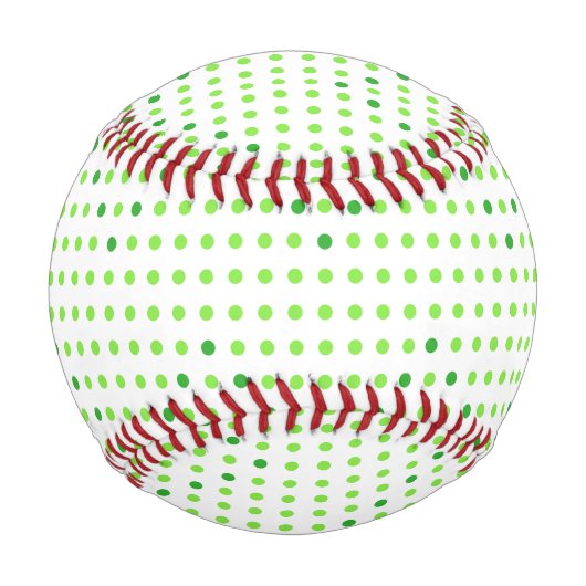 グリーンシェブロンドットベースボール 野球ボール (正面)