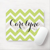 グリーンシェブロン | パーソナライズされたマウスパッド マウスパッド (マウス)