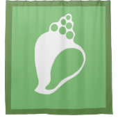 グリーンシェル シャワーカーテン (正面)