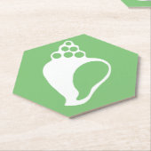 グリーンシェル ペーパーコースター (アングル)