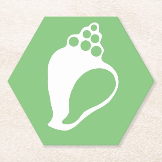 グリーンシェル ペーパーコースター (正面)