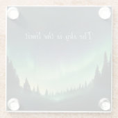 グリーンシェードオブノーザンライトナイトスカイ ガラスコースター (裏面)