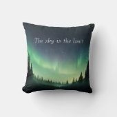 グリーンシェードオブノーザンライトナイトスカイ クッション (正面)