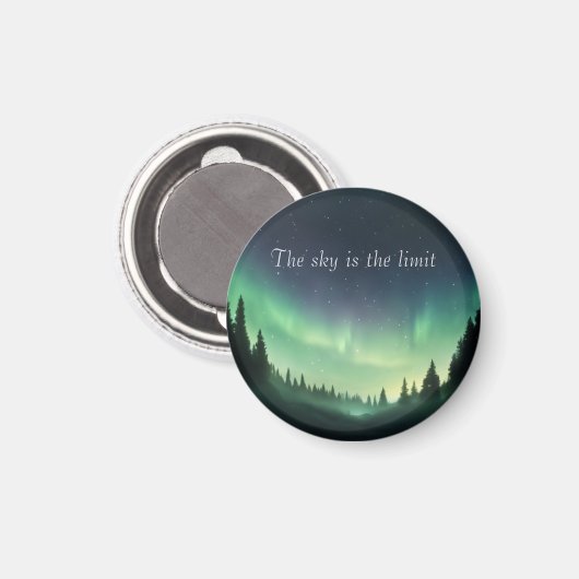 グリーンシェードオブノーザンライトナイトスカイ マグネット (正面/裏面)