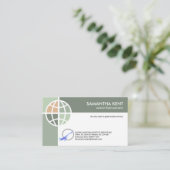 グリーンシェードグローバルつながり航空パイロット 名刺 (スタンド正面)