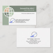 グリーンシェードグローバルつながり航空パイロット 名刺 (正面/裏面)