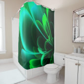 グリーンシェードスタイルフラワーハーフコロラ シャワーカーテン (インサイチュ)