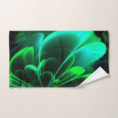 グリーンシェードスタイルフラワーハーフコロラ バスタオルセット (ハンドタオル)