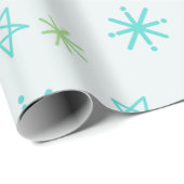 グリーンシェードフェスティバルスターズモダンクリスマス ラッピングペーパー (ロールコーナー)