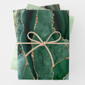 グリーンシェード瑪瑙のラッピング紙シート ラッピングペーパーシート (インサイチュ)