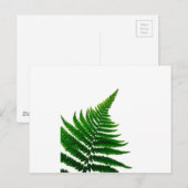 グリーンシダプリントウッドランズリーフ ポストカード (正面/裏面)