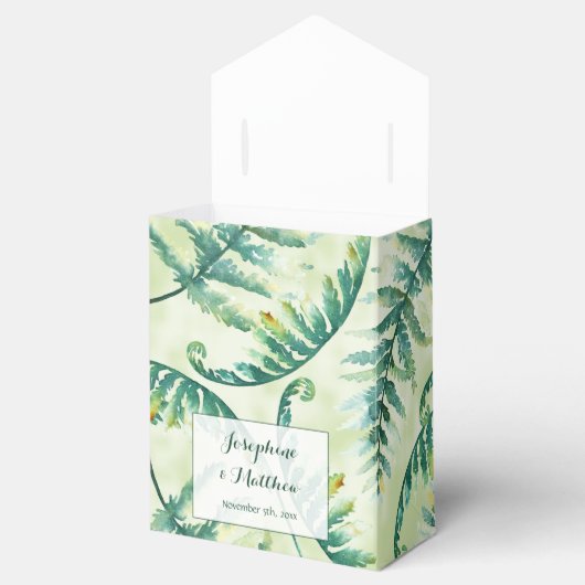 グリーンシダ結婚式の引き出物ボックス フェイバーボックス (オープン)