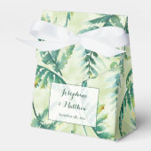 グリーンシダ結婚式の引き出物ボックス フェイバーボックス (正面サイド)